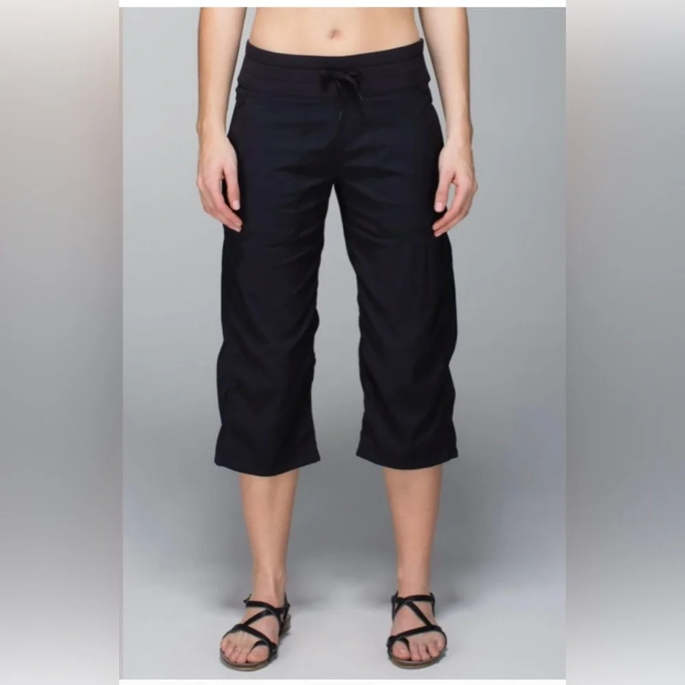 Lululemon Studio Crop size 10 Black - Picture 2 of 16